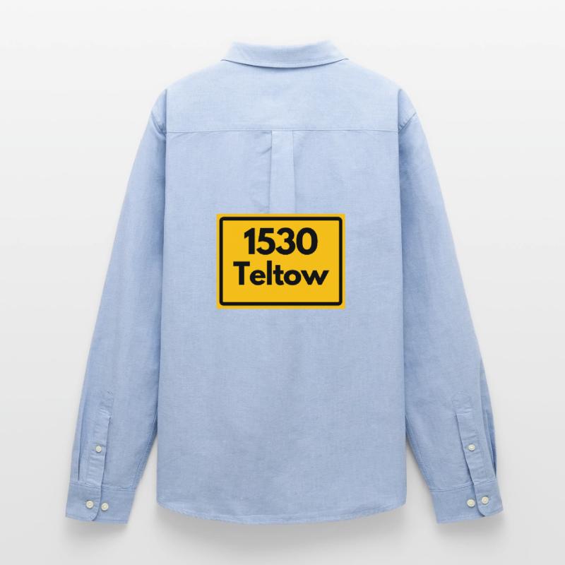 OLD POSTCODE POSTCODE RETRO 1530 TELTOW HEIMAT Men's Oxford Shirt by Stanley/Stella