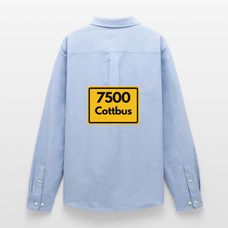 OLD POSTCODE POSTCODE RETRO 7500 COTTBUS Men's Oxford Shirt by Stanley/Stella