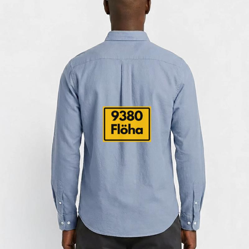 OLD POSTCODE SAXONY POSTCODE 9380 09557 FLÖHA Men's Oxford Shirt by Stanley/Stella