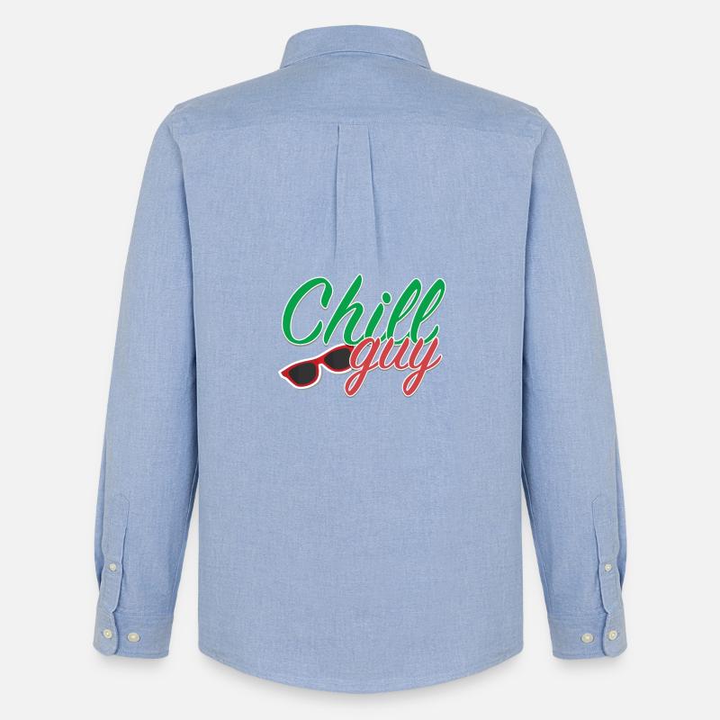 chill_guy - Männer Oxford Hemd von Stanley/Stella - Carolina Blue