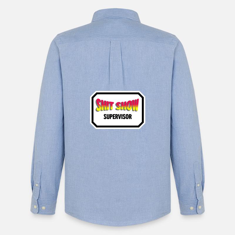 Shit Show Supervisor  - Männer Oxford Hemd von Stanley/Stella - Carolina Blue