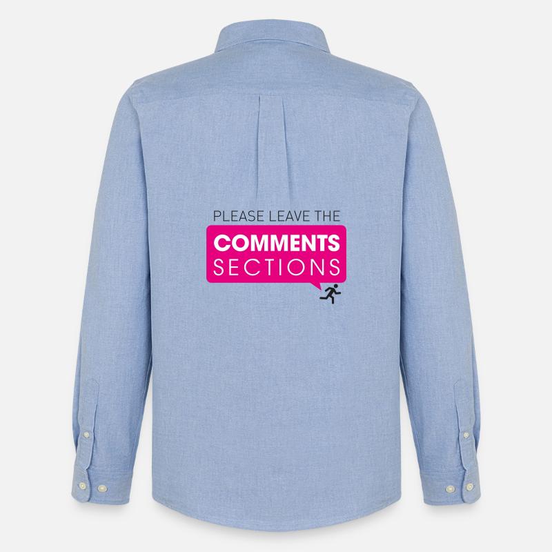 Please Leave The Comments Section - Männer Oxford Hemd von Stanley/Stella - Carolina Blue