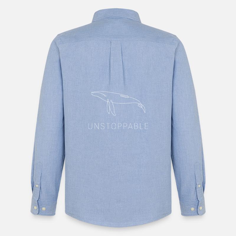 Wal Unstoppable - Männer Oxford Hemd von Stanley/Stella - Carolina Blue