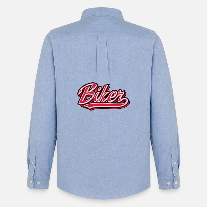 Biker - Männer Oxford Hemd von Stanley/Stella - Carolina Blue
