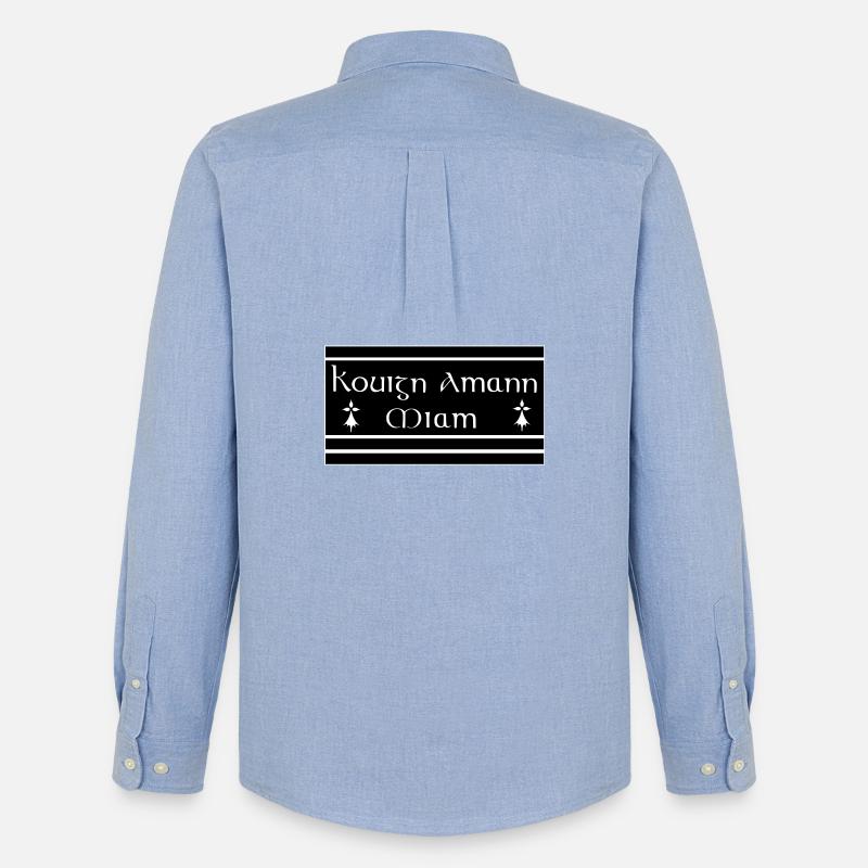 Kouign Amann - Männer Oxford Hemd von Stanley/Stella - Carolina Blue