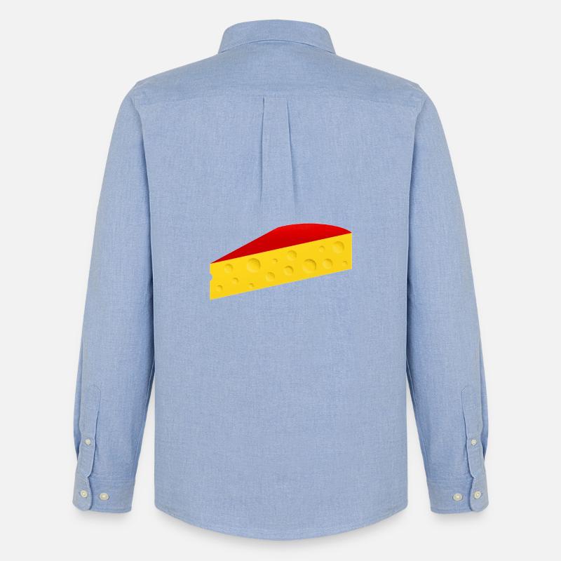 Käseecke mit roter Rinde - Männer Oxford Hemd von Stanley/Stella - Carolina Blue