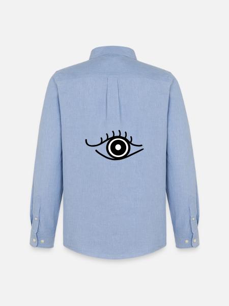 Auge_sw - Männer Oxford Hemd von Stanley/Stella - Carolina Blue