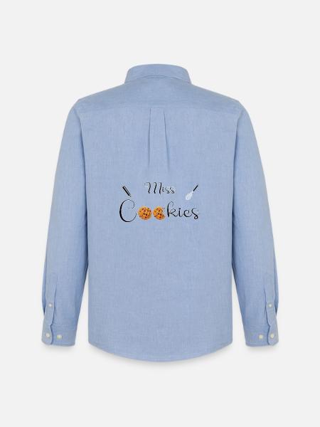 Miss cookies - Chemise Oxford homme Stanley/Stella - carolina blue