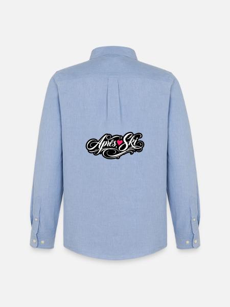 Après-ski heart love - Men's Oxford Shirt by Stanley/Stella - carolina blue