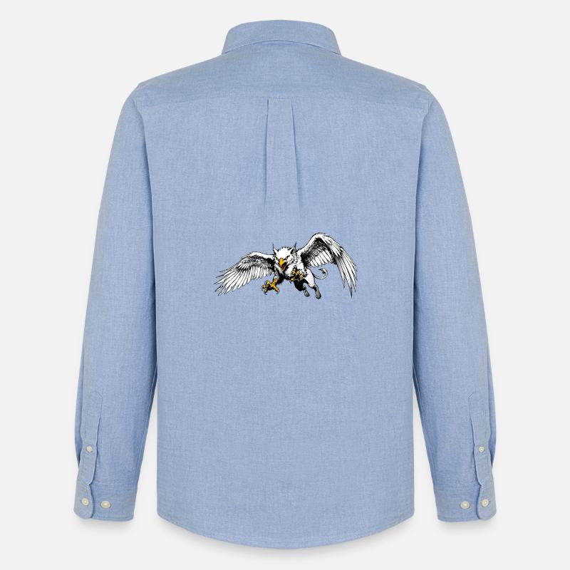 Rostocker Greif - Männer Oxford Hemd von Stanley/Stella - Carolina Blue