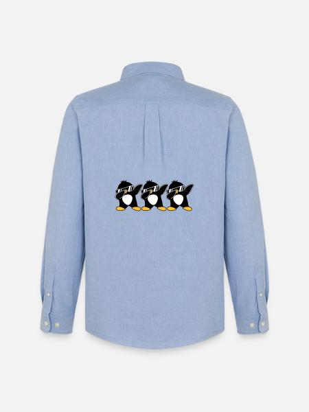 Dab Team Penguin - Men's Oxford Shirt by Stanley/Stella - carolina blue