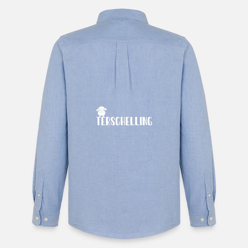 Süßes Schaf Terschelling - Männer Oxford Hemd von Stanley/Stella - Carolina Blue
