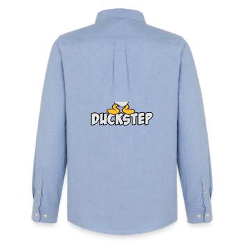 Duckstep (Dubstep) - Männer Oxford Hemd von Stanley/Stella - Carolina Blue - Hinten - AI Model Male 185 dark (185cm)
