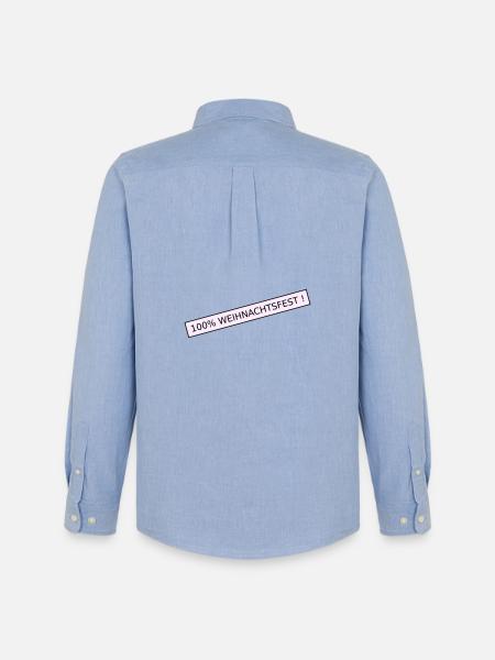 Noël à 100 % - Chemise Oxford homme Stanley/Stella - carolina blue