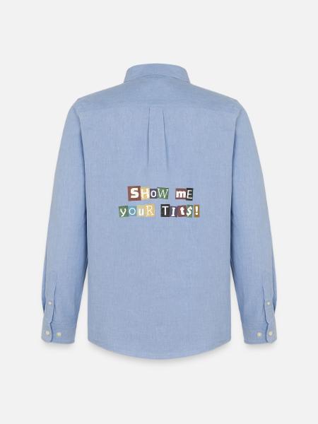Show Me Your Tits Ransom - Men's Oxford Shirt by Stanley/Stella - carolina blue