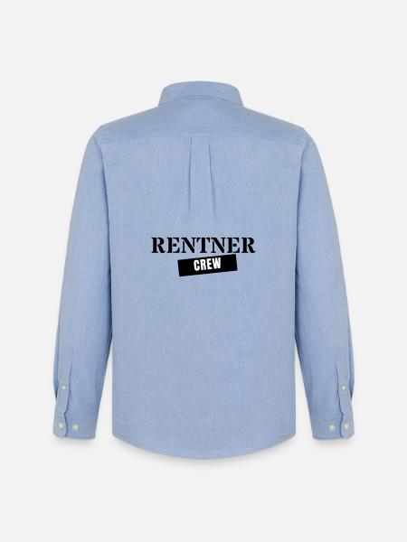 Retired Crew - Retirement Gift Team - Men's Oxford Shirt by Stanley/Stella - carolina blue