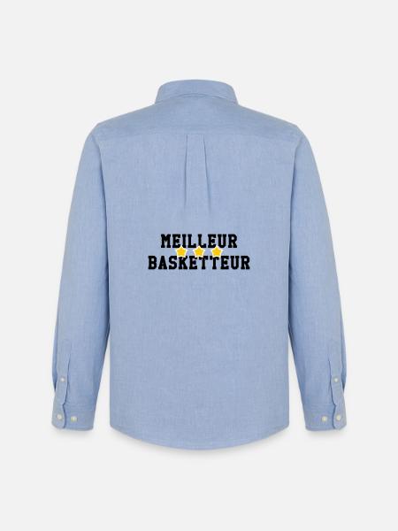 Best Basketball Player - Men's Oxford Shirt by Stanley/Stella - carolina blue