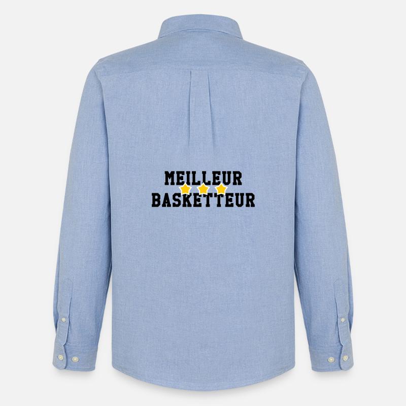 Bester Basketballspieler - Männer Oxford Hemd von Stanley/Stella - Carolina Blue