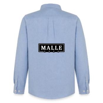 Malle 2026 Vacances à Majorque - Chemise Oxford homme Stanley/Stella - carolina blue - Dos - AI Model Male 185 dark (185cm)