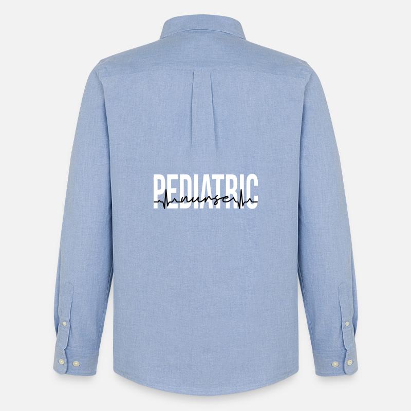 Kinderkrankenschwestern - Männer Oxford Hemd von Stanley/Stella - Carolina Blue
