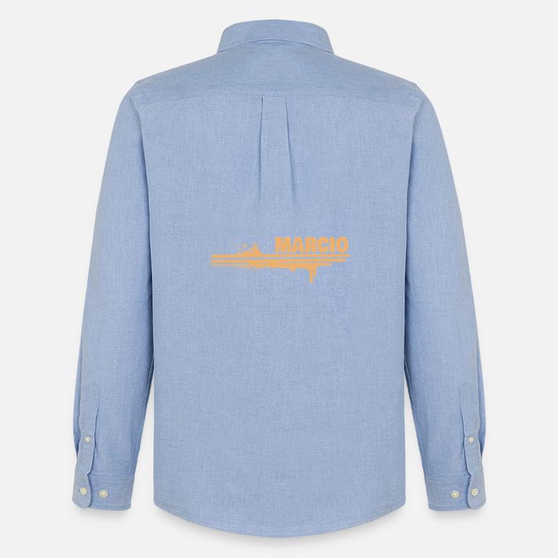 Marcio als Malerei - Männer Oxford Hemd von Stanley/Stella - Carolina Blue
