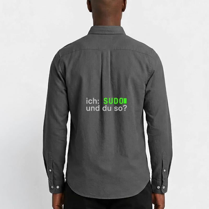 ich: SUDO und du so? Linux Spruch - Programmierer Männer Oxford Hemd von Stanley/Stella