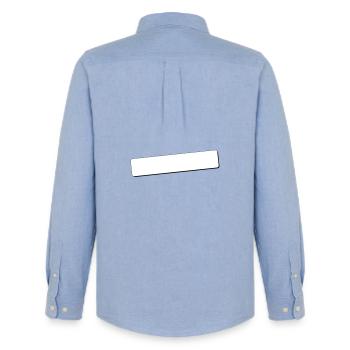 Coins arrondis du champ d’écriture | Ombre | Graphiques vectoriels - Chemise Oxford homme Stanley/Stella - carolina blue - Dos - AI Model Male 185 dark (185cm)