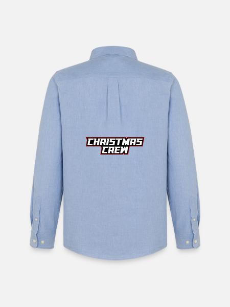 Christmas Crew Weihnachten - Männer Oxford Hemd von Stanley/Stella - Carolina Blue