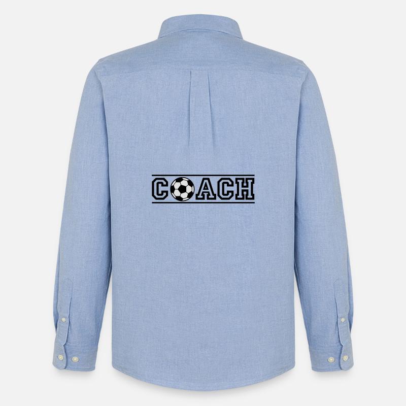 Fußballtrainer - Männer Oxford Hemd von Stanley/Stella - Carolina Blue