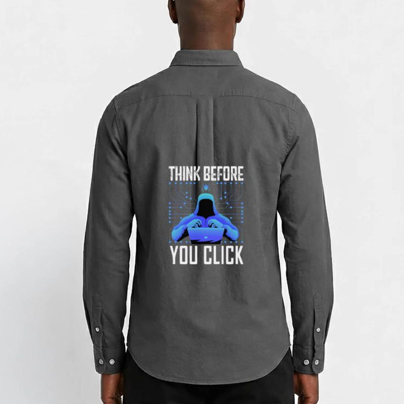 Hacker-Hacker-Hacker-Programmierer Linux Cybersicherheitsdaten Männer Oxford Hemd von Stanley/Stella
