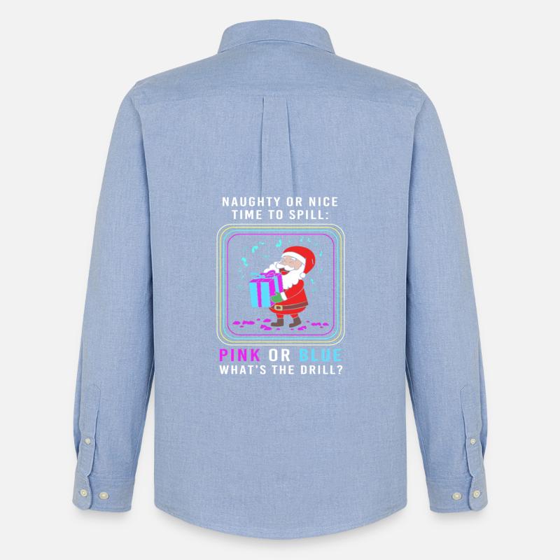 Werdende Mutter Werdende Mama Weihnachten - Männer Oxford Hemd von Stanley/Stella - Carolina Blue