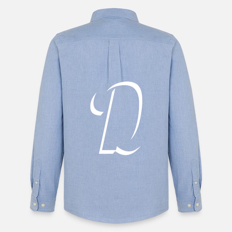 Letter D, Name, der Buchstabe D - Männer Oxford Hemd von Stanley/Stella - Carolina Blue