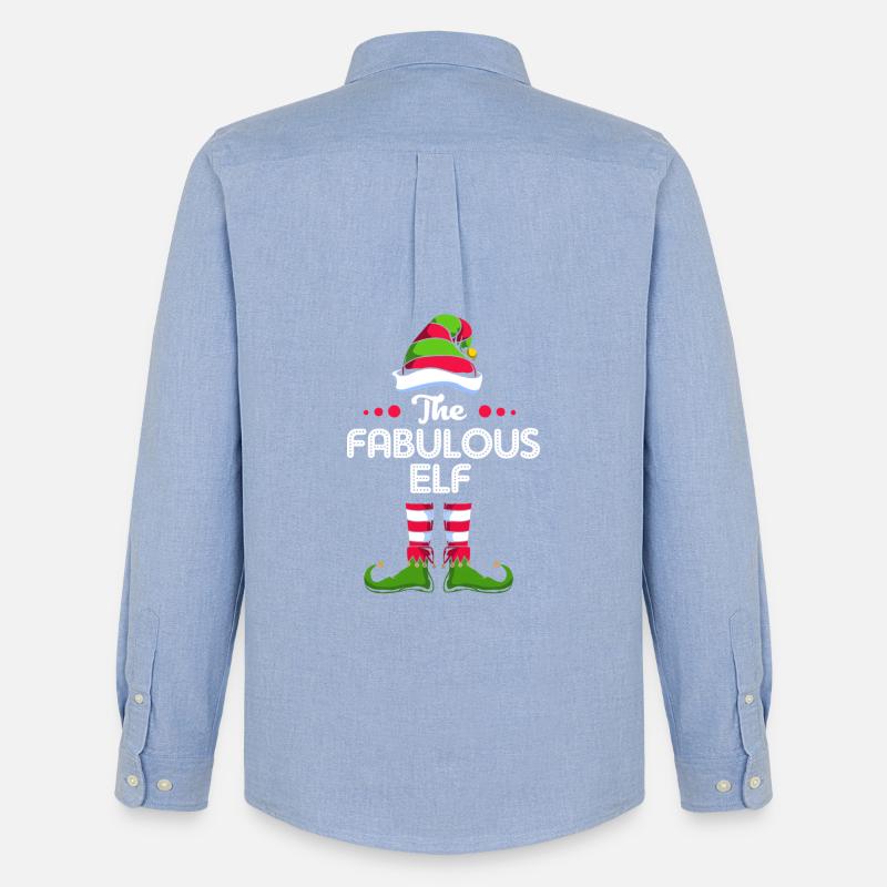 Elfe Elf Weihnachtsgeschenk - Männer Oxford Hemd von Stanley/Stella - Carolina Blue