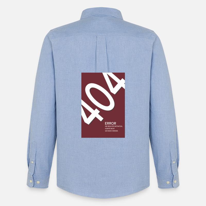Error 404 Motivation Not Found - Männer Oxford Hemd von Stanley/Stella - Carolina Blue