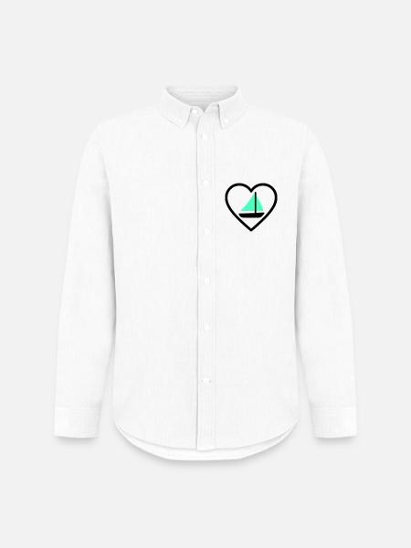 Cuore Vela – Passione Navigazione - Men's Oxford Shirt by Stanley/Stella - white