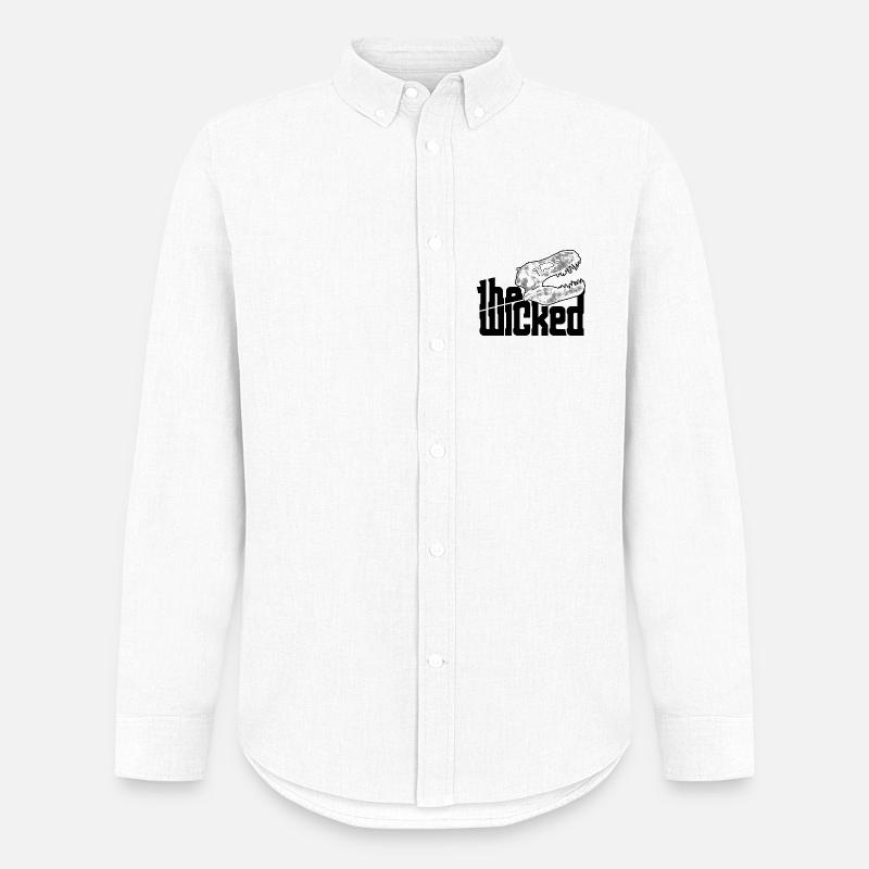 Skull Logo - light collection - Männer Oxford Hemd von Stanley/Stella - Weiß
