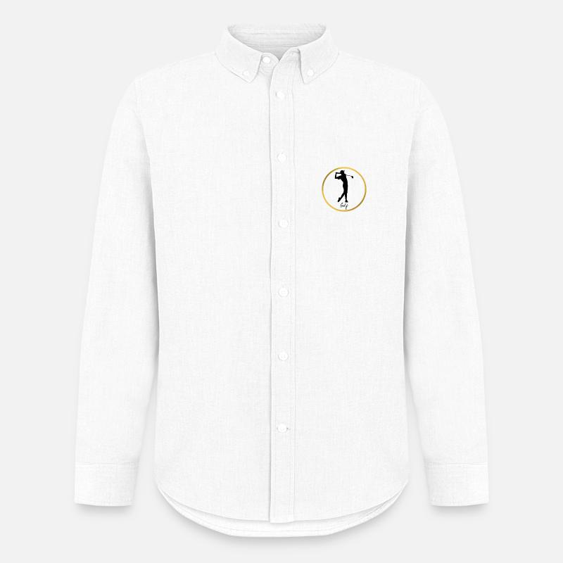 Golf - Männer Oxford Hemd von Stanley/Stella - Weiß