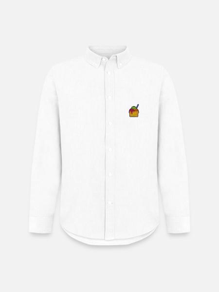 Glace - Chemise Oxford homme Stanley/Stella - blanc