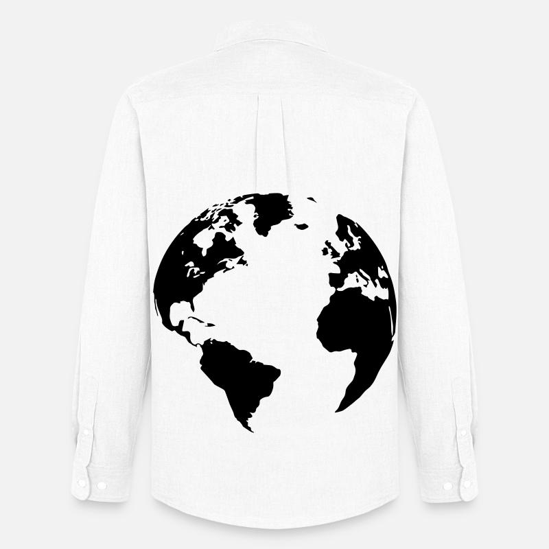 Mutter Erde - Männer Oxford Hemd von Stanley/Stella - Weiß