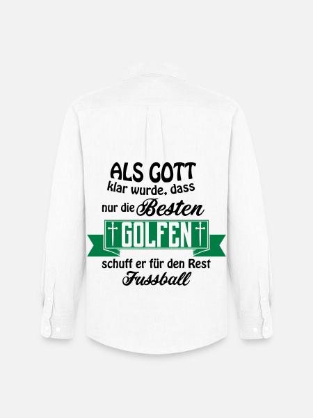 As God Golf football - Men's Oxford Shirt by Stanley/Stella - white