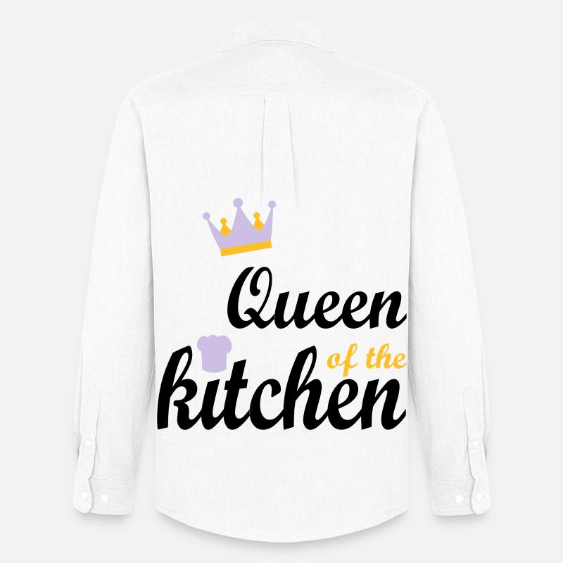 Kochen - Männer Oxford Hemd von Stanley/Stella - Weiß
