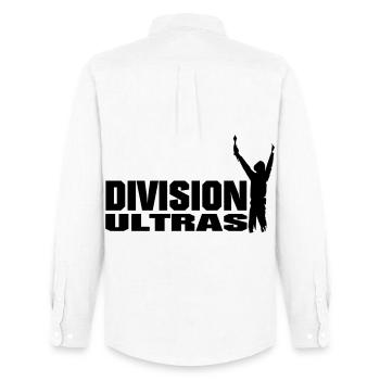 Ultras Hooligans Division - Männer Oxford Hemd von Stanley/Stella - Weiß - Hinten - AI Model Male 185 dark (185cm)