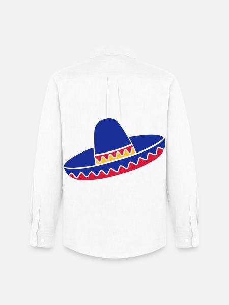 Sombrero Azul de Fiesta - Men's Oxford Shirt by Stanley/Stella - white