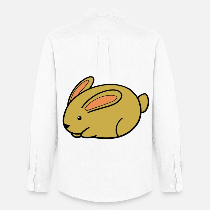 Hase - Männer Oxford Hemd von Stanley/Stella - Weiß