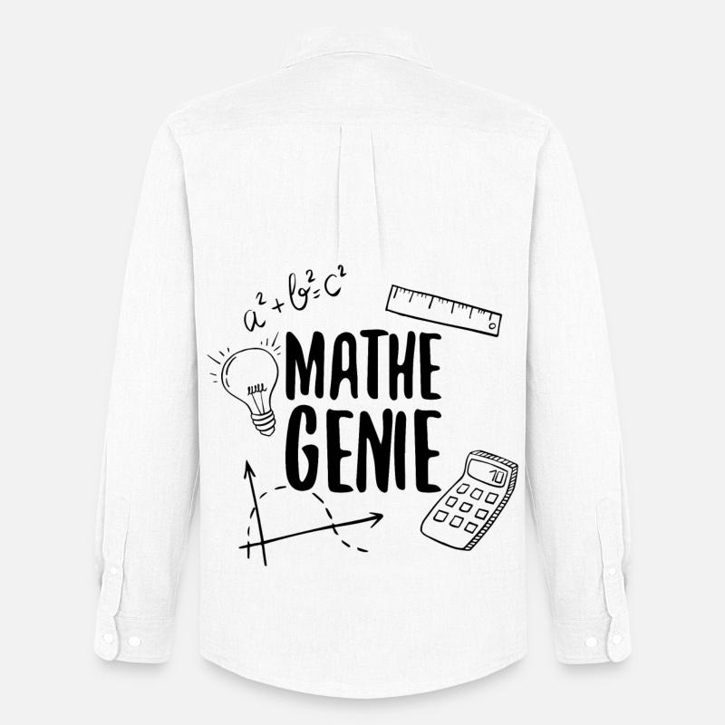 Math genius mathematics genius arithmetic math - Men's Oxford Shirt by Stanley/Stella - white