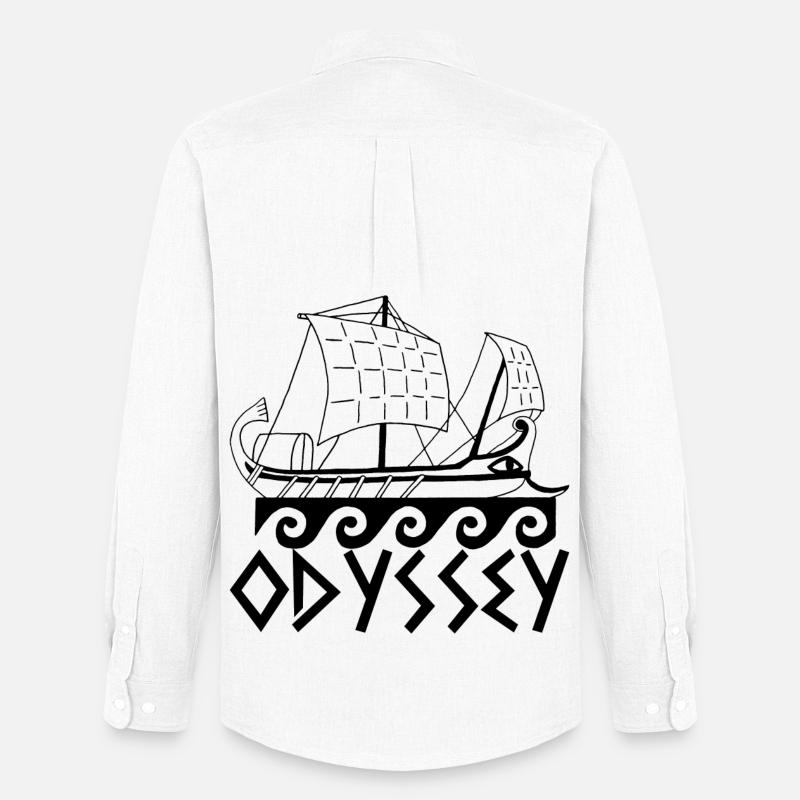 Boot und Odyssee - Männer Oxford Hemd von Stanley/Stella - Weiß