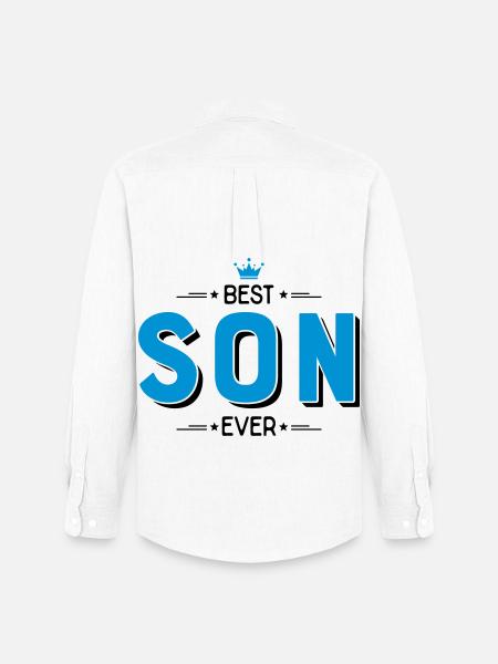 Best son - Men's Oxford Shirt by Stanley/Stella - white