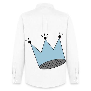 Crown - Men's Oxford Shirt by Stanley/Stella - white - Back - AI Model Male 185 dark (185cm)