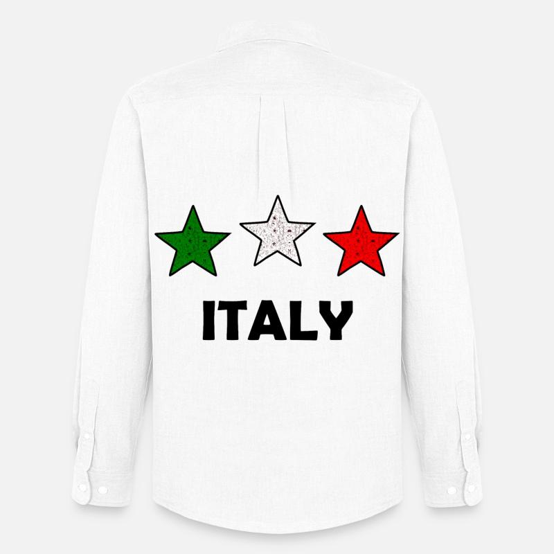 Der Italiener - Männer Oxford Hemd von Stanley/Stella - Weiß