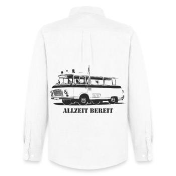 Barkas - B1000 - Ambulance - Men's Oxford Shirt by Stanley/Stella - white - Back - AI Model Male 185 dark (185cm)